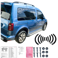 Copri passaruota compatibili con VW VOLKSWAGEN Caddy MK4 2015-2021 (Nero lucido)