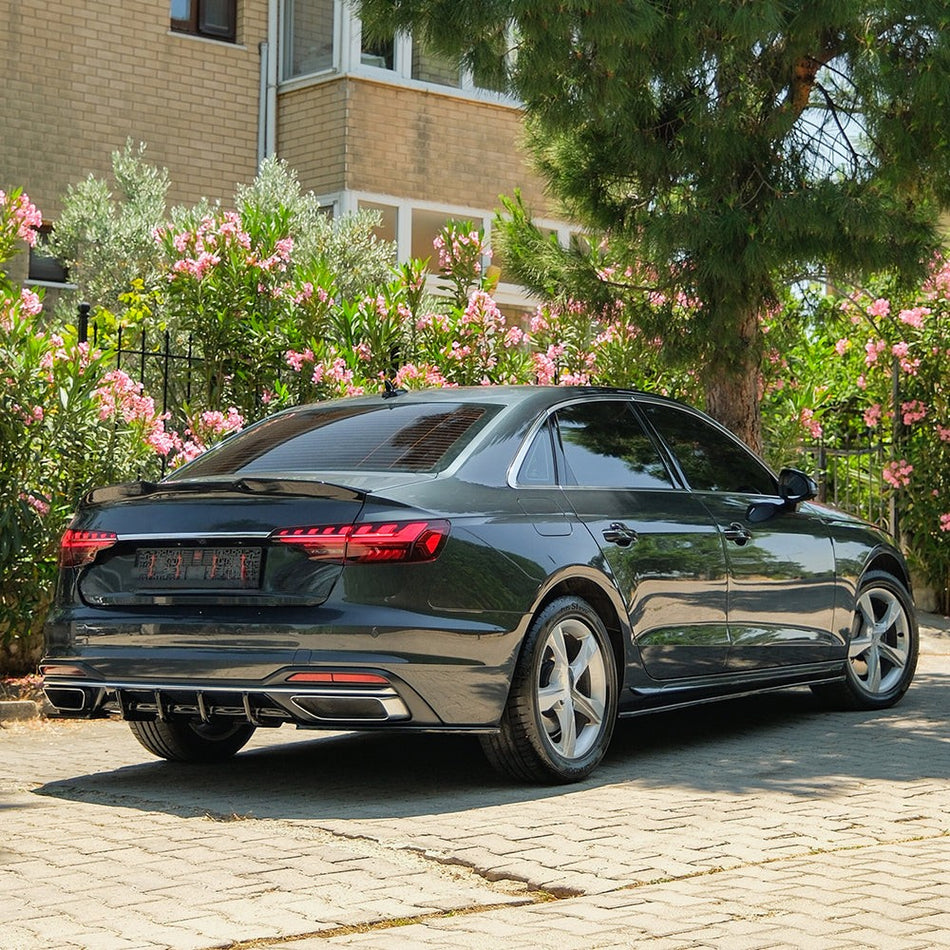 Minigonne laterali compatibili con AUDI A4 B9 Facelift 2019-2024