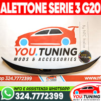 👉ALETTONE SPOILER POSTERIORE BMW SERIE 3 G20 320 SPORT M PACK ALA