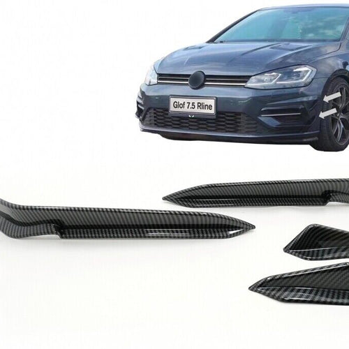 Alette laterali paraurti anteriore per VW Golf 7.5 5G R Hatchback (2017-2020) Ca