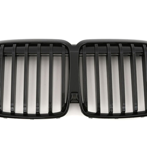per BMW X7 G07 GRIGLIA DEL RADIATORE DOPPIA STAFFA NERA LUCIDA