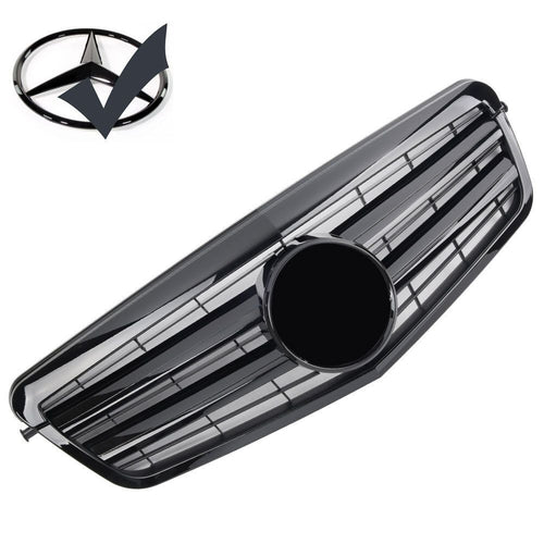 Griglia griglia sportiva per Mercedes W212 S212 E FINO al 2013 nero lucido AM...
