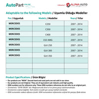 Maniglia interna porta anteriore sinistra PARLA Mercedes GLK/Classe C W204