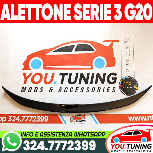 ALETTONE SPOILER POSTERIORE BMW SERIE 3 G20 320 SPORT M PACK ALETTA
