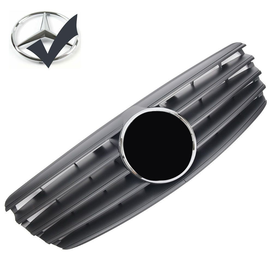 Griglia sportiva per Mercedes W211 / S211 E fino al 2006 nero opaco AMG LOOK