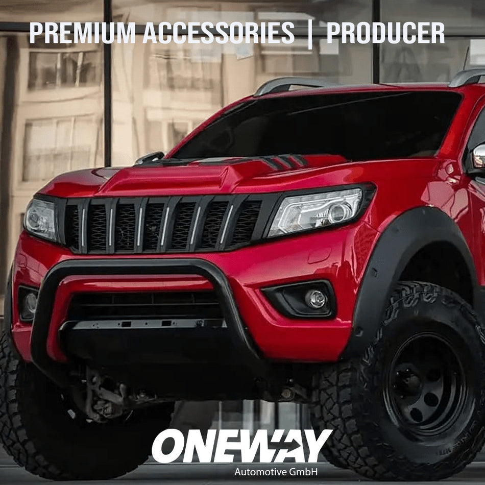Parafanghi allargati compatibili con NISSAN Navara NP300 (D23) 2014-2017 con omo