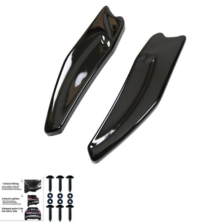 Splitter laterali posteriori compatibili con VW VOLKSWAGEN Golf MK6 GTI – vista 8