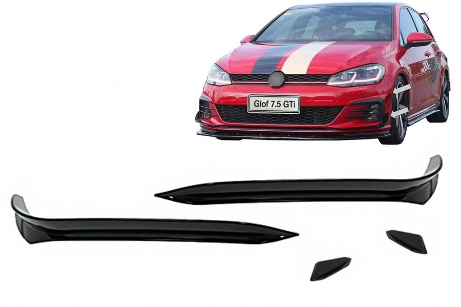 Alette laterali del paraurti anteriore per VW Golf 7.5 GTI 5G Hatchback (2017-20