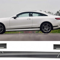 Decalcomanie laterali Adesivo in vinile nero opaco per Mercedes C238 Coupe W212