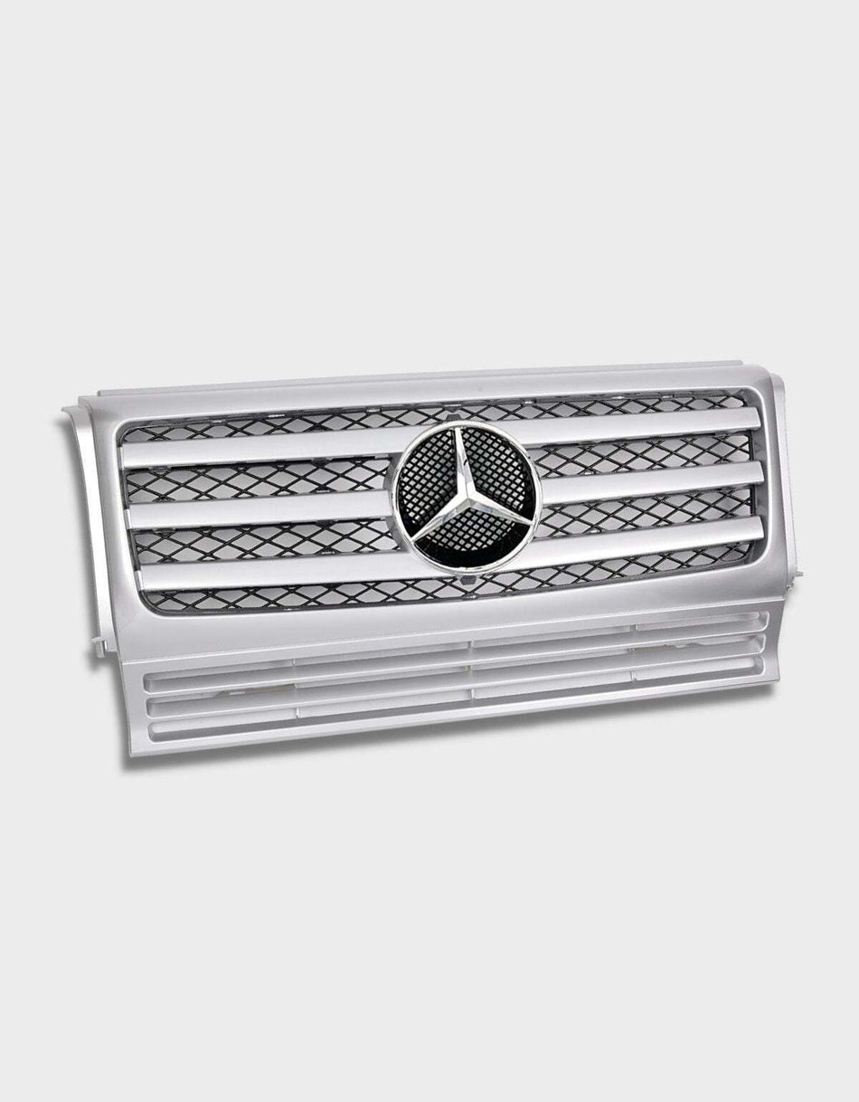 per Mercedes G W463 1990-2017 Griglia Radiatore G63 Look Argento