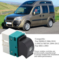 PULSANTE FINESTRINO ALZACRISTALLI TASTO DESTRO INTERRUTTORE FIAT IDEA MUSA DOBLO