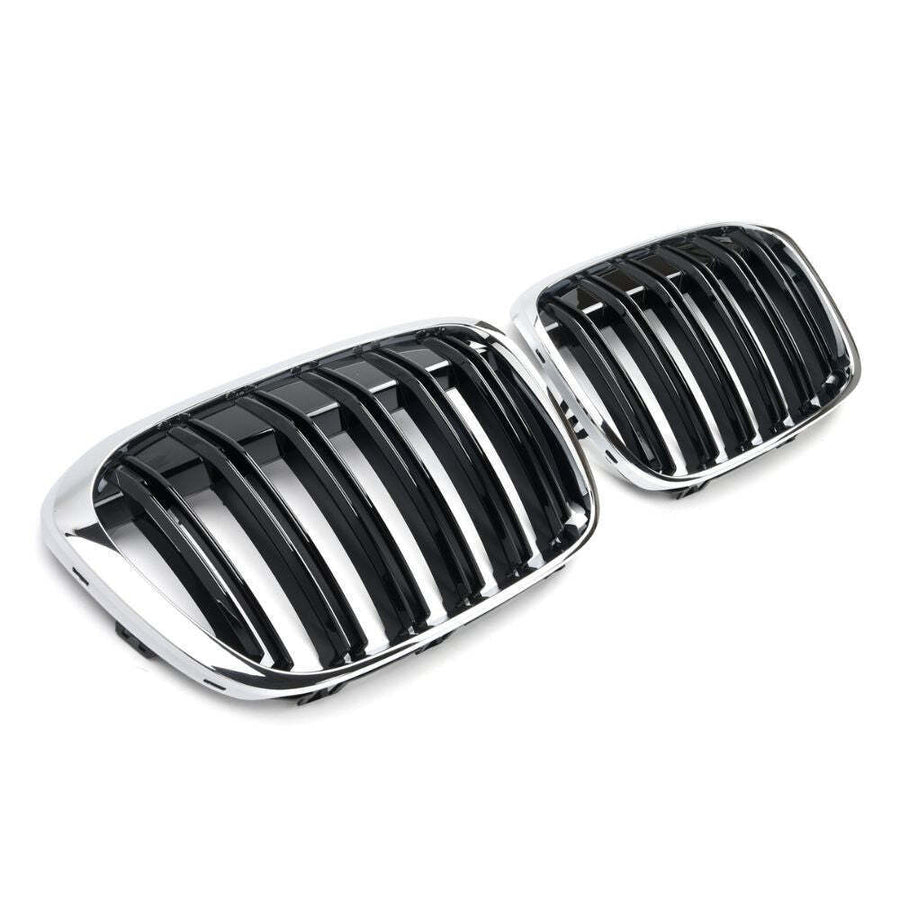 per X1 F48 2015-2019 Griglia Radiatore M Look Nero Cromato