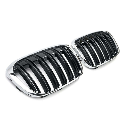 per X1 F48 2015-2019 Griglia Radiatore M Look Nero Cromato