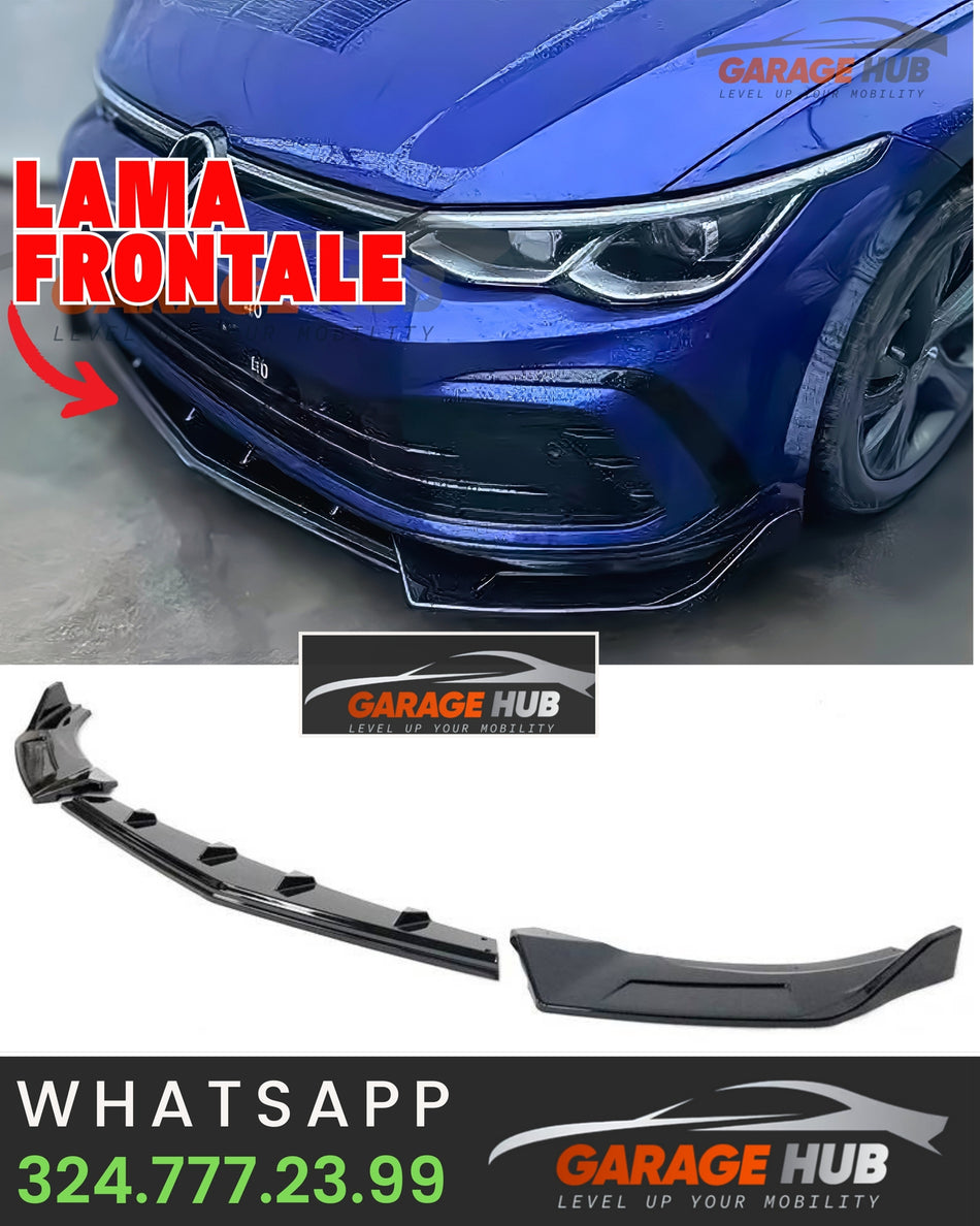 Lama Anteriore EVO-X per VW GOLF 8 R-Line / Standard -> Sotto paraurti frontale