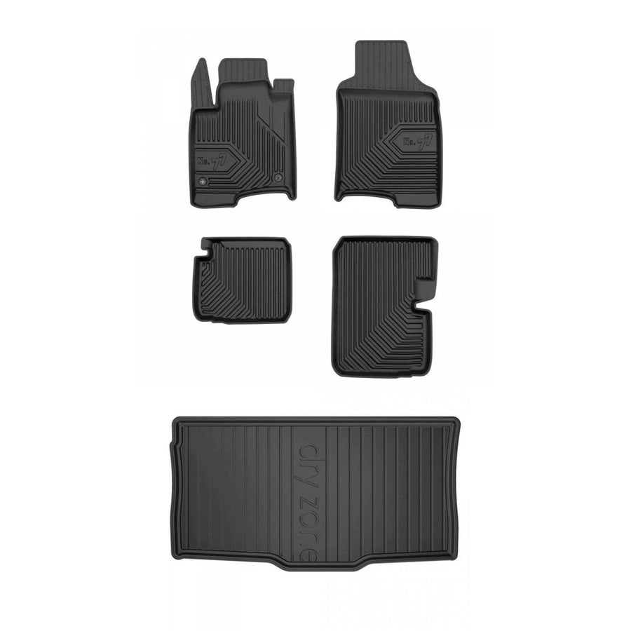 Frogum TPE Tappetini+Portabagagli Set per Fiat Panda III dal 2020 TPE set di tap