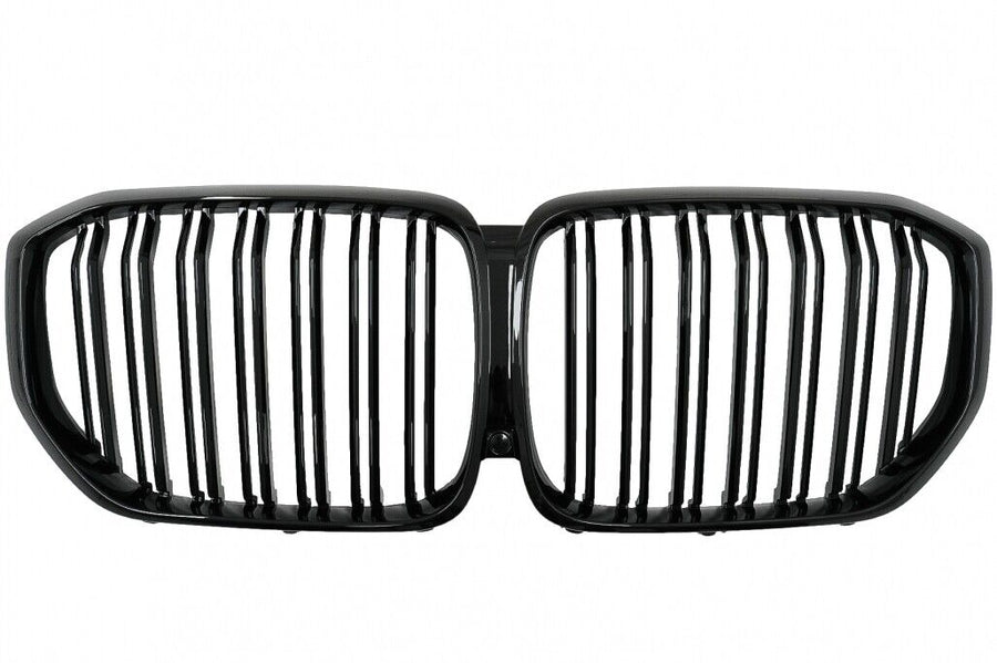 Griglie renali centrali per BMW X5 G05 (2018-up) Double Stripe M Design Piano Bl