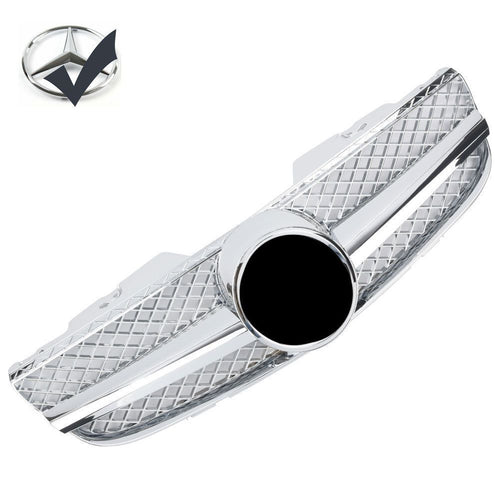 Griglia sportiva per Mercedes R230 SL 2006-2008 cromata AMG LOOK