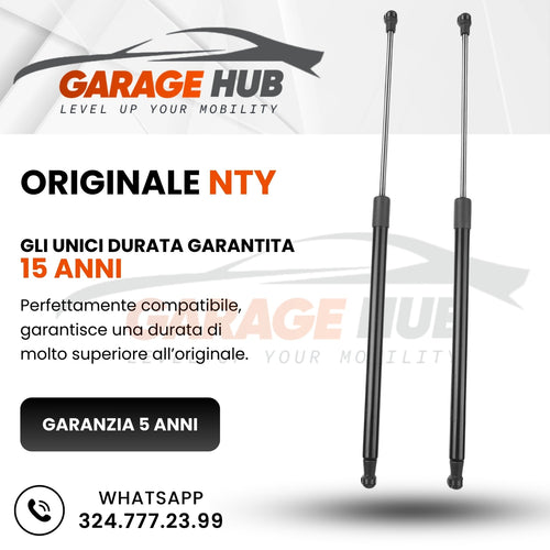 MOLLE A GAS  GIULIETTA Alfa Romeo BAULE COFANO POSTERIORE PISTONCINI