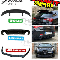 Bodykit Completo per Giulietta SPOILER + DIFFUSORE + LAMA / Stile Quadrifoglio