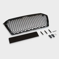 per AUDI A4 B9 2015-2019 Griglia Radiatore RS4 Look Nero Lucido