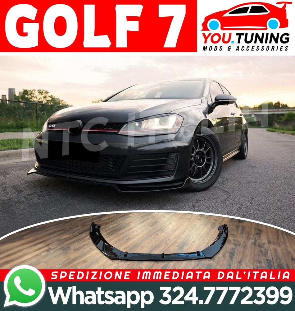 Facelift per VW Golf MK7 MK7.5 Spoiler ABS SOTTO PARAURTI no GTI/RLINE