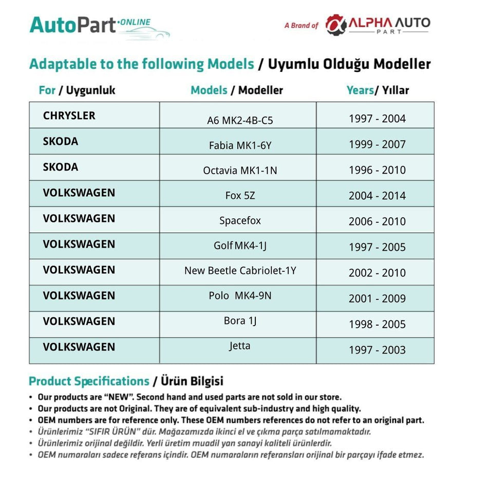 Kit Riparazione Serratura per per Audi A6 Skoda Fabia Octavia – vista 2