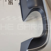 DIFFUSORE Posteriore RS4 per Audi A4 B9-8W (2015-2019) con Bordatura SILVER