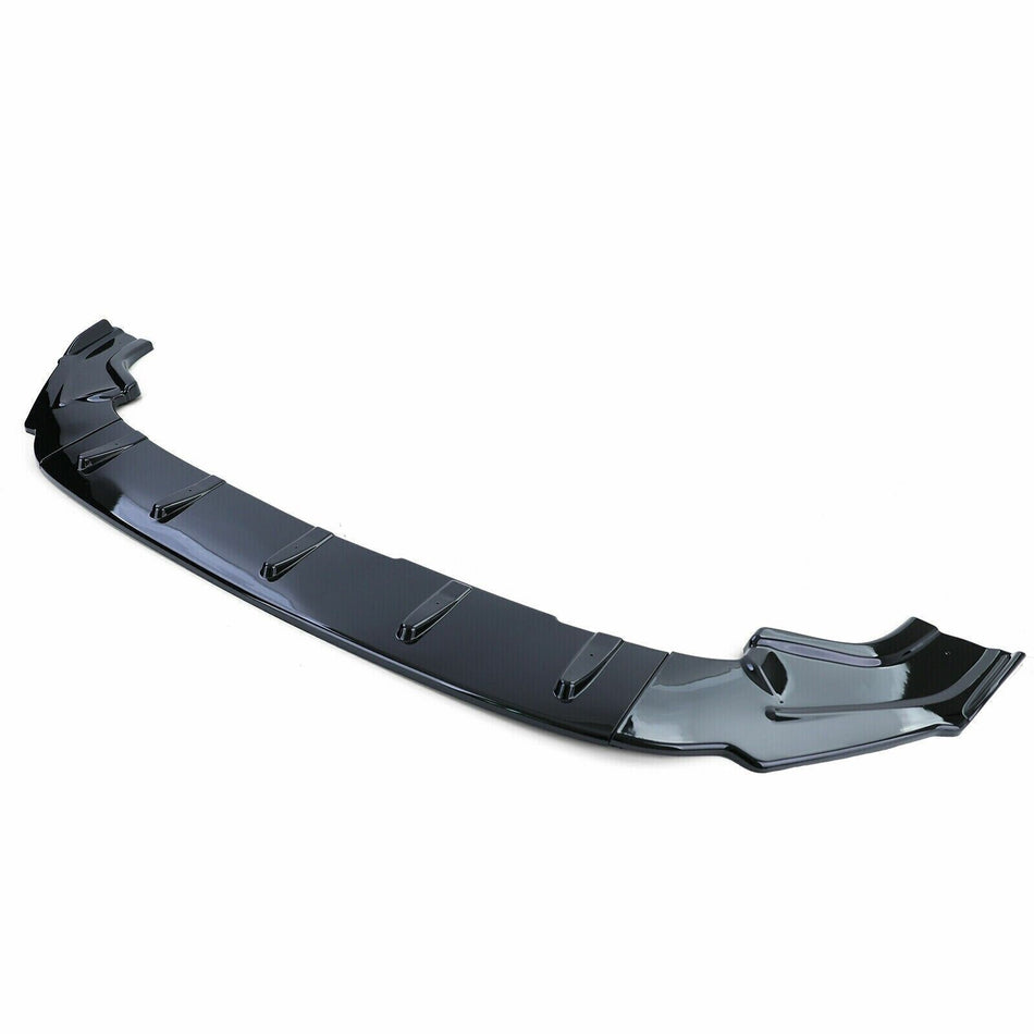LAMA ANTERIORE Sotto paraurti per VW GOLF 7 7.5 GTI, GTD,  R Nero Lucido