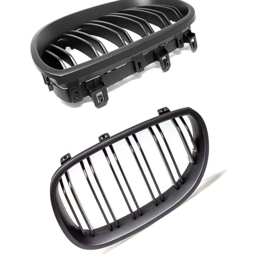 per Serie 5 E60 E61 2003-2010 Griglia M Look Nero Opaco