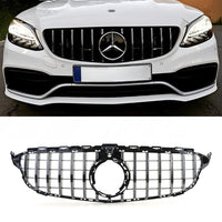 per Mercedes C205 Coupe 18-21 Griglia Radiatore Panamericana 360° AMG