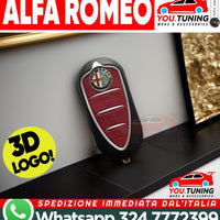 GUSCIO CHIAVE TELECOMANDO 3 TASTI PER ALFA ROMEO,MITO GIULIETTA +LOGO-3D