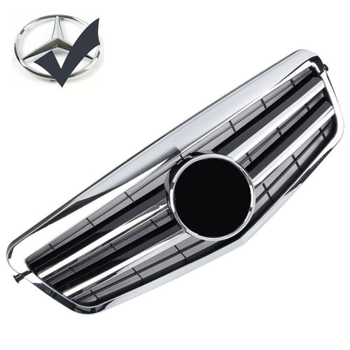 Griglia sportiva per Mercedes W212 S212 E FINO AL 2013 cromata nera AMG LOOK