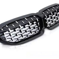 GRIGLIA M3 DIAMOND GLOSS per BMW Serie 3 G20 G21 Radiatore, Calandra Nero Silver