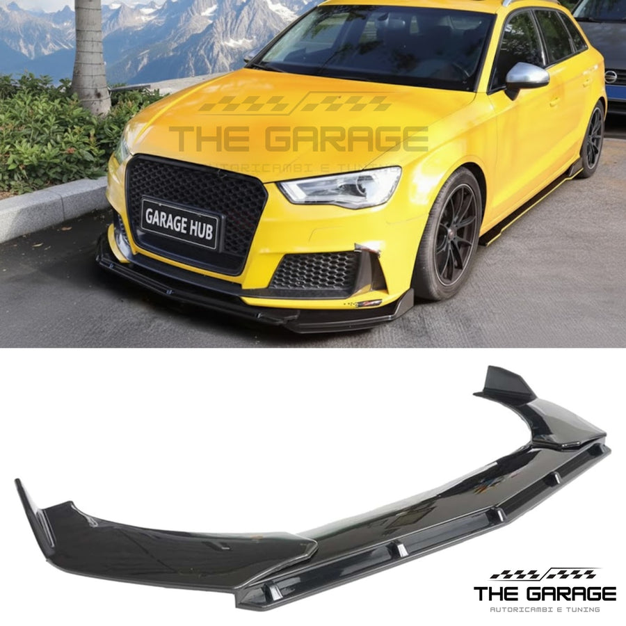 Splitter Lama Anteriore per Audi A3 A4 *RS Look* ABS Spoiler Sotto Paraurti