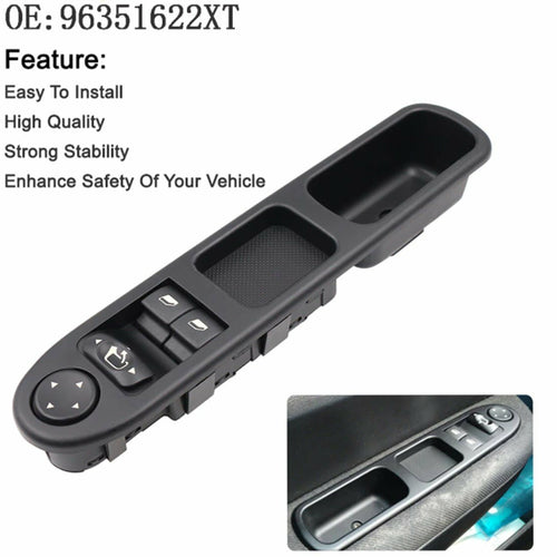 Pulsantiera interruttore console Alzacristalli Sinistro PEUGEOT 307 2000-2005...