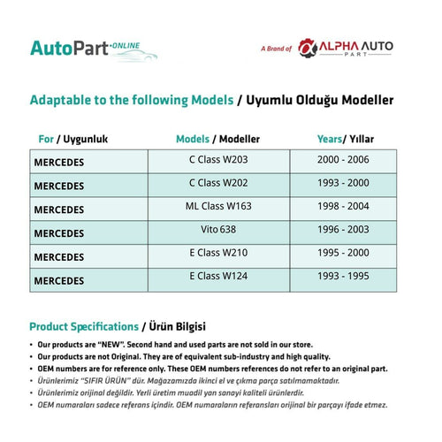 Riduttore di pressione olio carter per Mercedes CLK/SLK