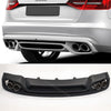 ➡️per AUDI A4 B8 2012-2015 DIFFUSORE Posteriore Replica ABT RS4 + TERMINALI INOX
