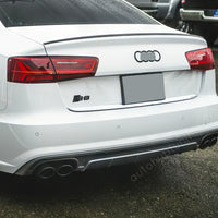 S6 Replica per AUDI A6 4G C7 2015-2018 DIFFUSORE POSTERIORE SOTTO PARAURTI