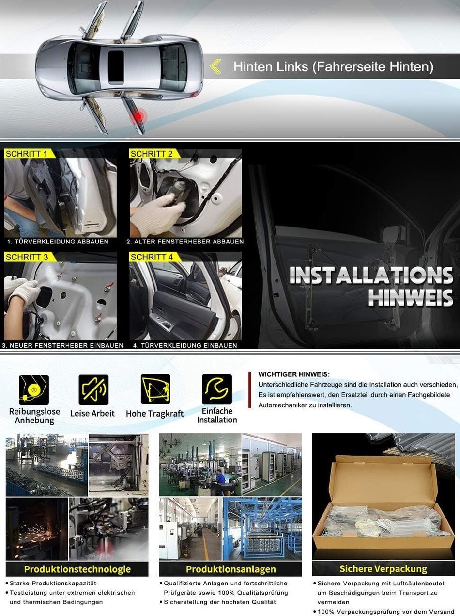 ALZAVETRO MANUALE POSTERIORE SINISTRO SX FIAT GRANDE PUNTO EVO 1.2 1.3 1.9 MJT