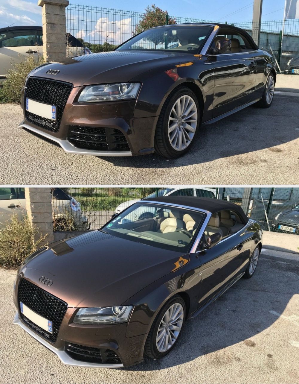 Griglia Calandra a Nido D'ape RS5 Look Nero Total Black per Audi A5 8T – vista 6