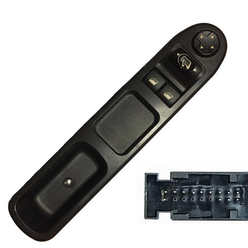 Pulsantiera controlli Interruttore alzacristalli lato guida per Peugeot 207