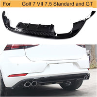 DIFFUSORE POSTERIORE per VW GOLF 7 TDI GTD dal 2013 per due terminali singoli
