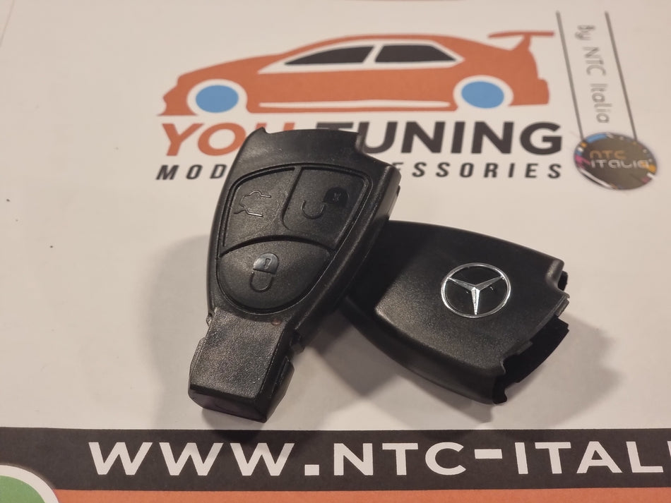 Guscio Chiave 3 Tasti per Mercedes Classe B C E ML S CLK CLA + Logo