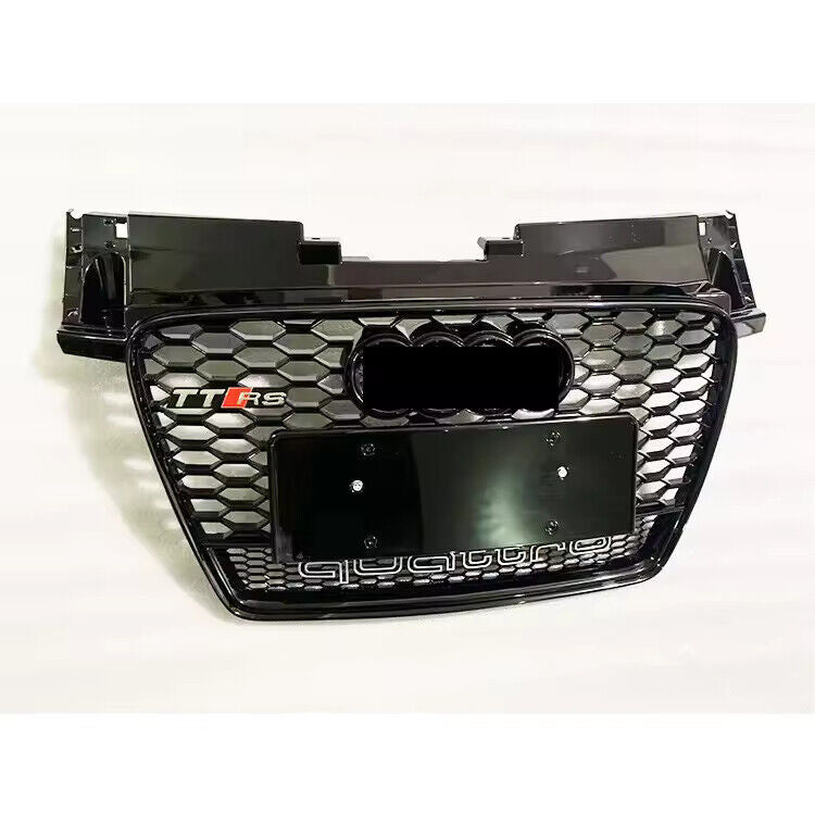 Per AUDI TT 2007-2014 -> GRIGLIA a Nido d'Ape "LOOK RS" NERO LUCIDO COME DA FOTO