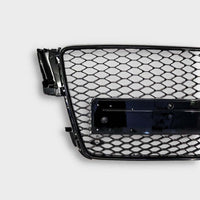 Griglia Calandra a Nido D'ape RS5 Look Nero Total Black per Audi A5 8T 2007-2011