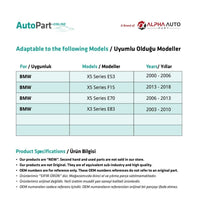 Kit Riparazione Tetto Apribile BMW X5 E53 F15 E70 - 18 Pezzi