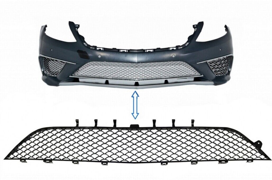 Griglia inferiore centrale paraurti anteriore per Mercedes Classe S W222 (2013-2
