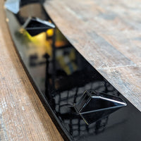 TOP Splitter Lama Spoiler Sotto Paraurti per BMW SERIE 5 G30 M5 LOOK Nero Lucido