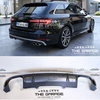 DIFFUSORE Posteriore RS4 per Audi A4 B9-8W (2015-2019) con Bordatura SILVER