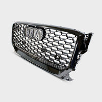 per AUDI Q2 2016-2020 Griglia Radiatore Ottica RSQ2 Nero Lucido